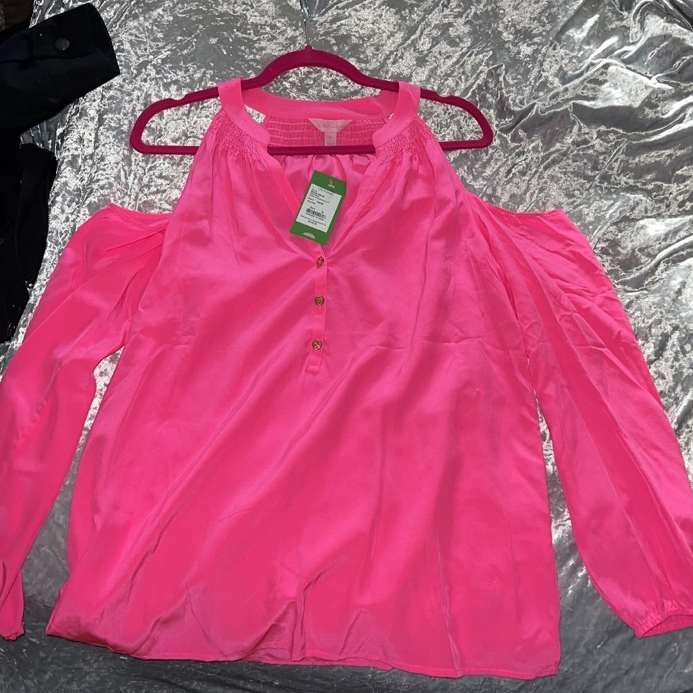 Lilly Pulitzer Sunny Shoulder Elsa Top Size Medium